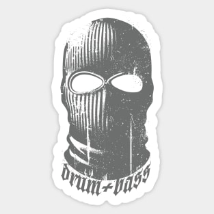 Drum + Bass Balaclava Sticker